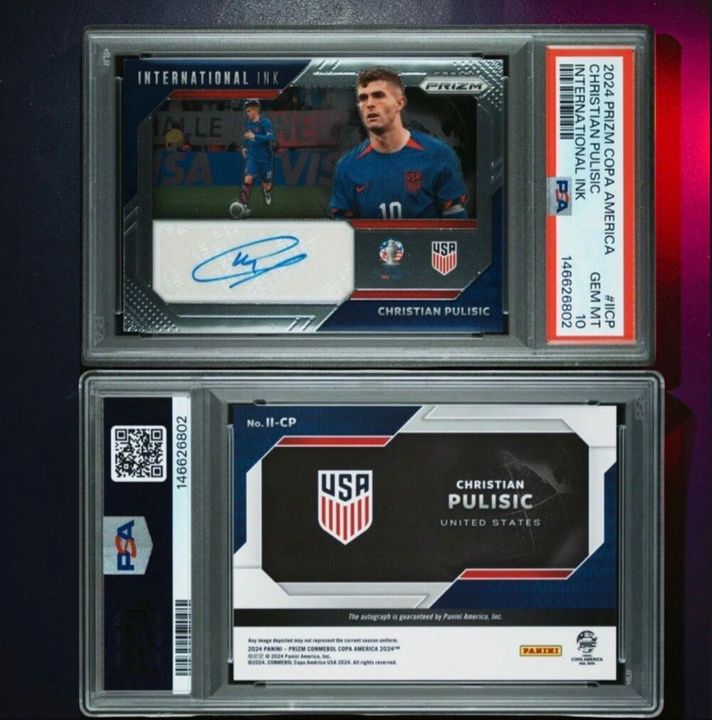 2024 Copa America Prizm Christian Pulisic #II-CP International Ink Auto PSA 10